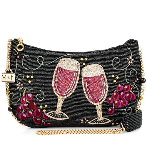 Mary Frances Bordeaux Crossbody Handbag