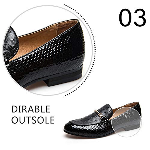 Image of JITAI Men's Lindford Moc Toe Bit Slip-on Penny Loafer Party Shoes