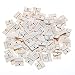 Produktbild VINFUTUR 100pcs Stoffetiketten Handmade with Love Textiletiketten Handmade Label Kleideretiketten Handmade Etiketten DIY Näharbeit Deko