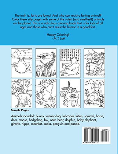 The Farting Animals Coloring Book - Thumbnail 2