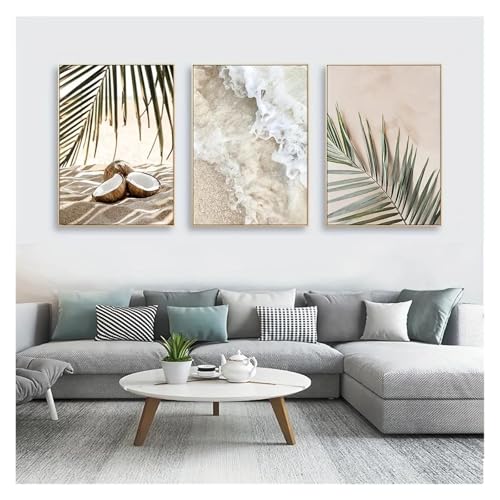 Tableau Déco Nature pour illuminer un salon sombre vagues et plage - 5