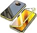 Produktbild Handyhülle kompatibel mit Xiaomi Poco X3 Pro/NFC,Magnetische Hülle mit Stoßfest Metallrahmen+Gehärtetes Glas Transparente,360 Grad Schutzhülle Flip Case für Poco X3 Pro/NFC,Bronze