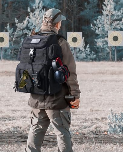 CVLIFE Tactical Range Backpack with Removable Divider