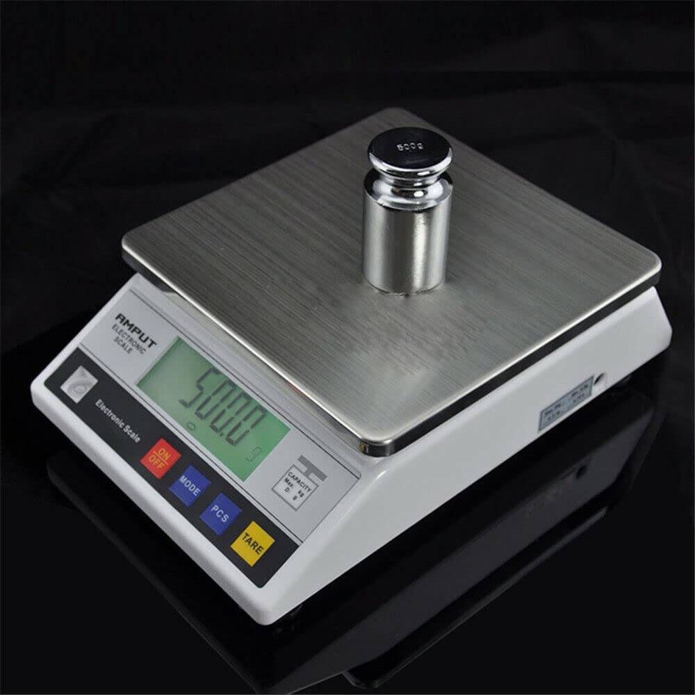 Bilancia digitale elettronica industriale di precisione intelligente da laboratorio scientifico bilancia digitale da tavolo bilance dorate 7500 g/bilancia analitica ad alta precisione 0,1 g, tara,
