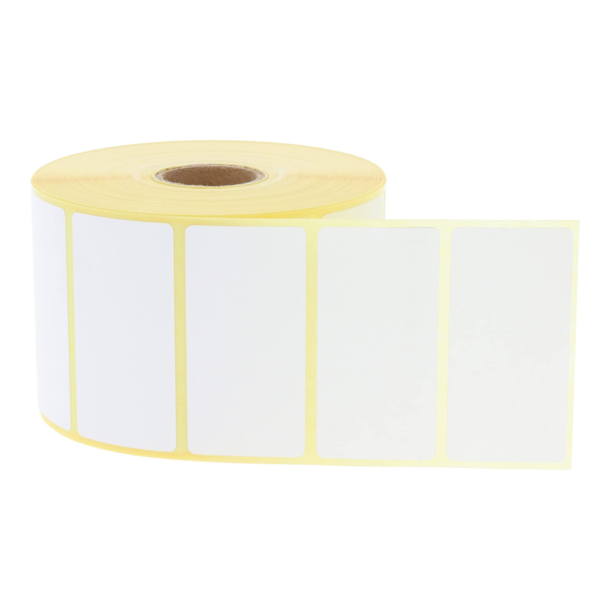Labelident Thermotransfer-Etiketten weiß 60 x 30 mm - 9.000 Etiketten, 6 Rollen à 1.500 Universal-Etiketten aus Papier stark selbstklebend für Thermotransferdrucker