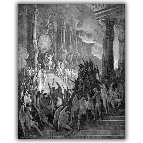 Gustave Dore High on a Throne impression sur toile giclée taille S
