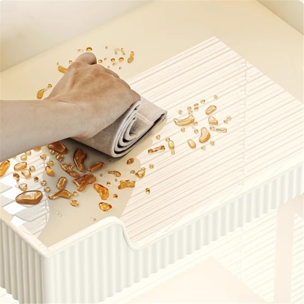 carrello mobile per salone Scaffale portaoggetti for parrucchieri, piccolo carrello for estetica, attrezzature e strumenti specializzati for saloni(Beige)