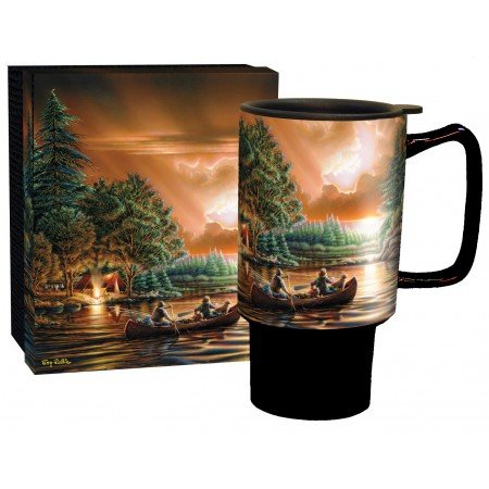 terry redlin coffee cups - LANG - 18Oz Ceramic Travel Mug - 
