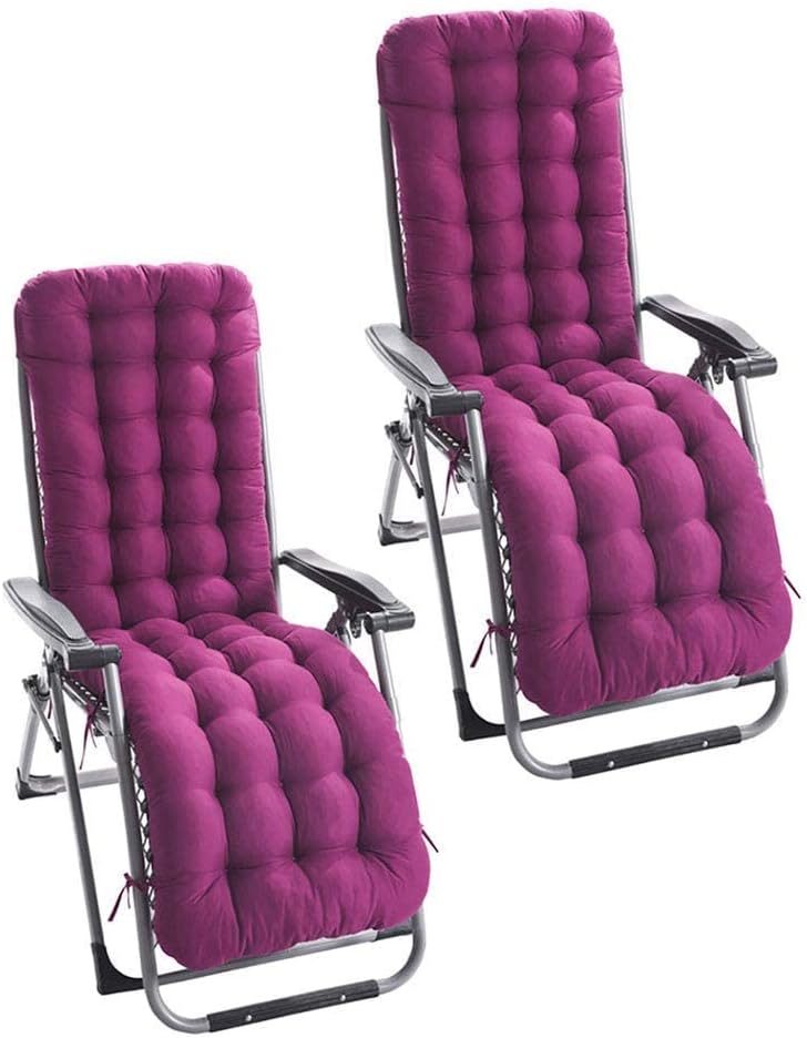 PRACHY Year round Recliner Cushion, Rocking chair cushion, thickened chair cushion Rattan chair, zero gravity seat cushion, sofa cushion, tatami mat mat, bay window mat, floor mat. (Purple)