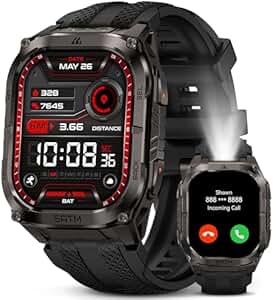 KOSPET TANK M4C Smart Watch for Men, Rugged Full Metal, GPS,
