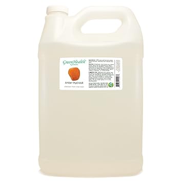 Amber Hydrosol Floral Water - 1 Gallon Plastic Jug w/Cap - 100% Pure NOT Oil