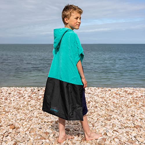 Osprey Kids Hooded Poncho Towel, Beach Changing Robe for Boys and Girls Age 6-12 Surfing, Swimming - Image 3