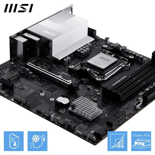 MSI PRO B840M P WIFI6E B840AM5DDR5mATX - vue 5