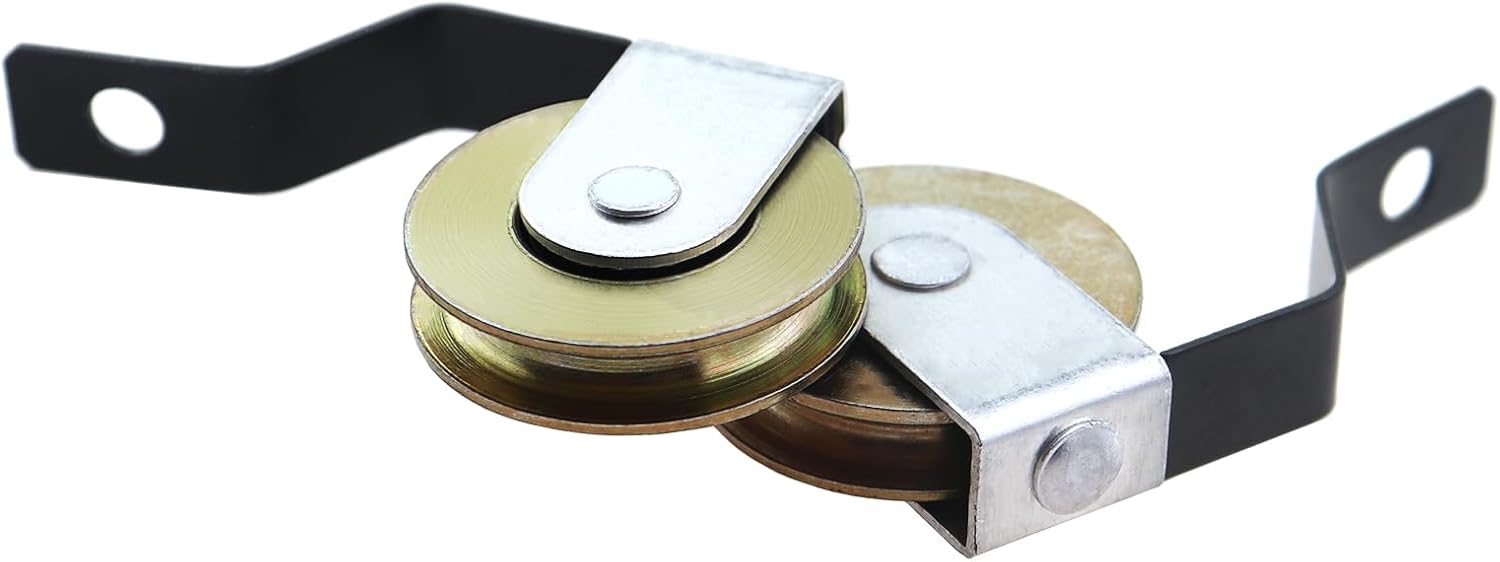 4PCS 1 Inch Steel Spring Loaded Fly Screen Door Roller with Screws Compatible with Models B638/B687/B639