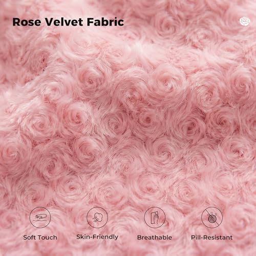 Image of HOMRELEXA Big and Tall Office Chair, Flip Armrests for Pets & Cross Legged Sitting, Executive Ergonomic Computer Gaming Chair with Foot Rest, Rose Velvet Pink Wide Seat Reclining Desk Chair