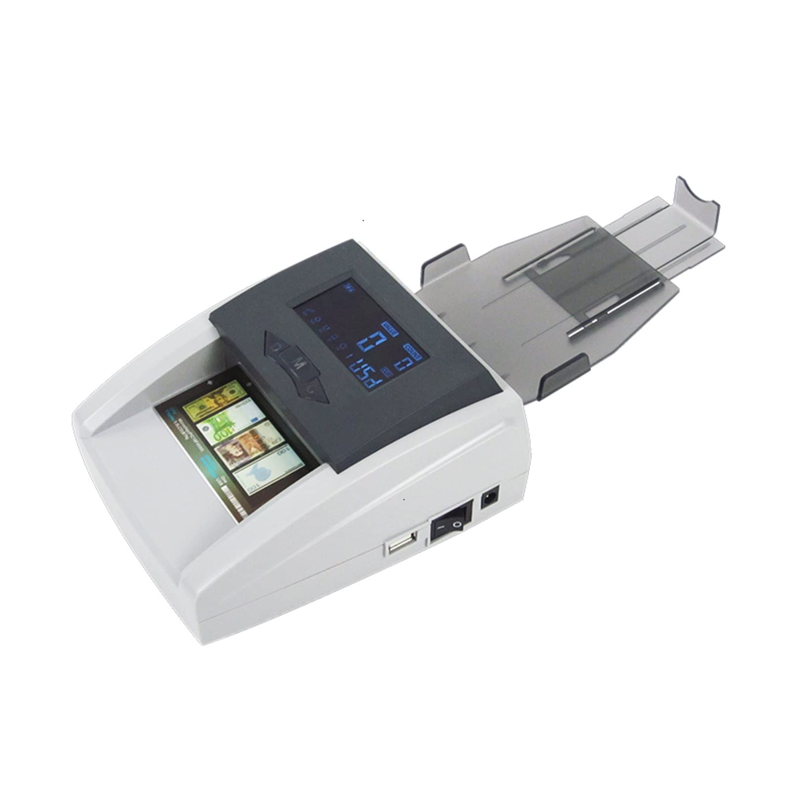 WDSOPK Money Detector Use MG Automatic Check For The Euro/GBP/CHF/Ruble/RMB,can Add Multi-Currencies Detector (Eur and Usd)