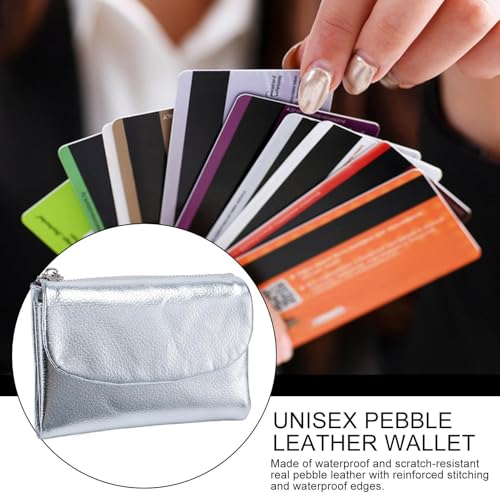 Women’s Wallet, Leather Purse, Travel Card Holder, 5.31x1.18x3.94 Inches Zippered Pockets, Slim Lightweight Design, Pink or Black, for Wife, Mom, Girlfriend, Sister, Friends, Everyday Use4