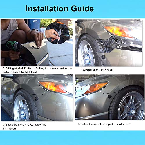 image for STETION Quick Release Latch License Plate Lock Clip 1.25