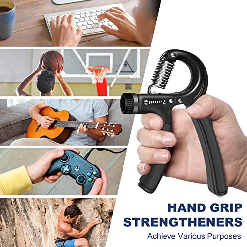 Flyfe Grip Strength Trainer 2 Pack 11-132 Lbs, Hand Grip Exerciser Strengthener With Adjustable Resistance, Forearm Strengthener, Hand Exerciser For Muscle Building And Injury Recover #TOP5
