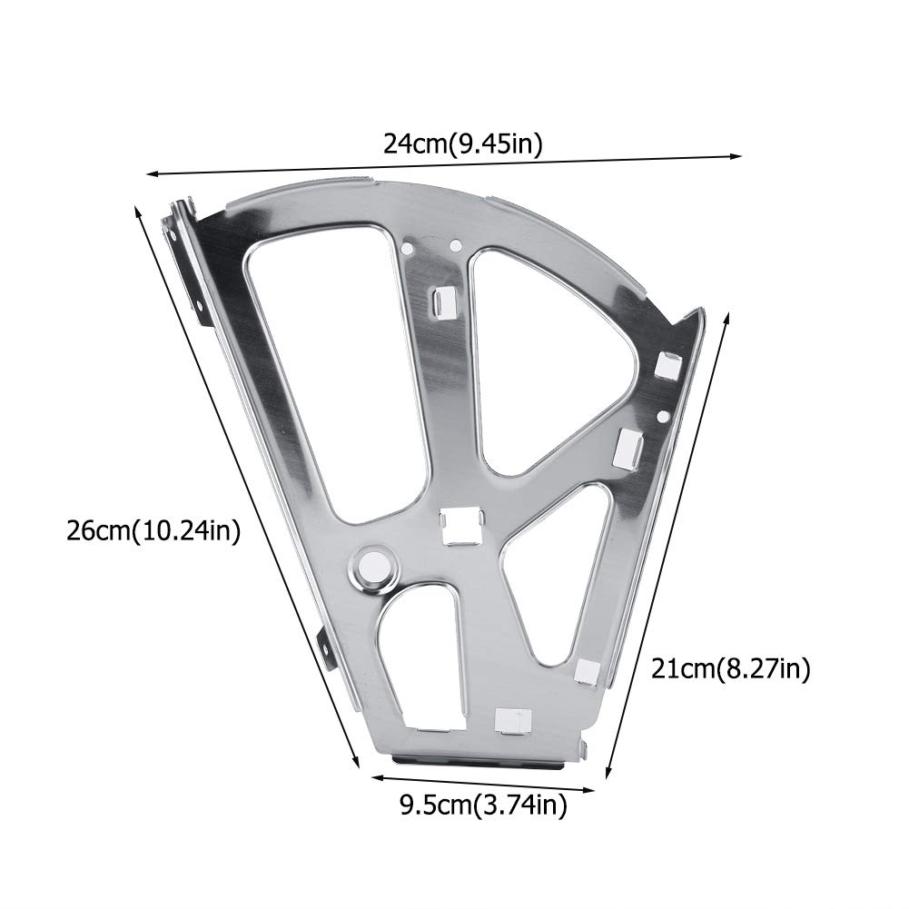 Uadme 2PCS Stainless Steel Shoe Drawer Cabinet Hinges Turing Rack Replacement Fittings (2 Layers), Silver - Image 3