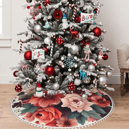 Jupe de sapin de Noël pour cacher le pied de l'arbre élégamment - 6
