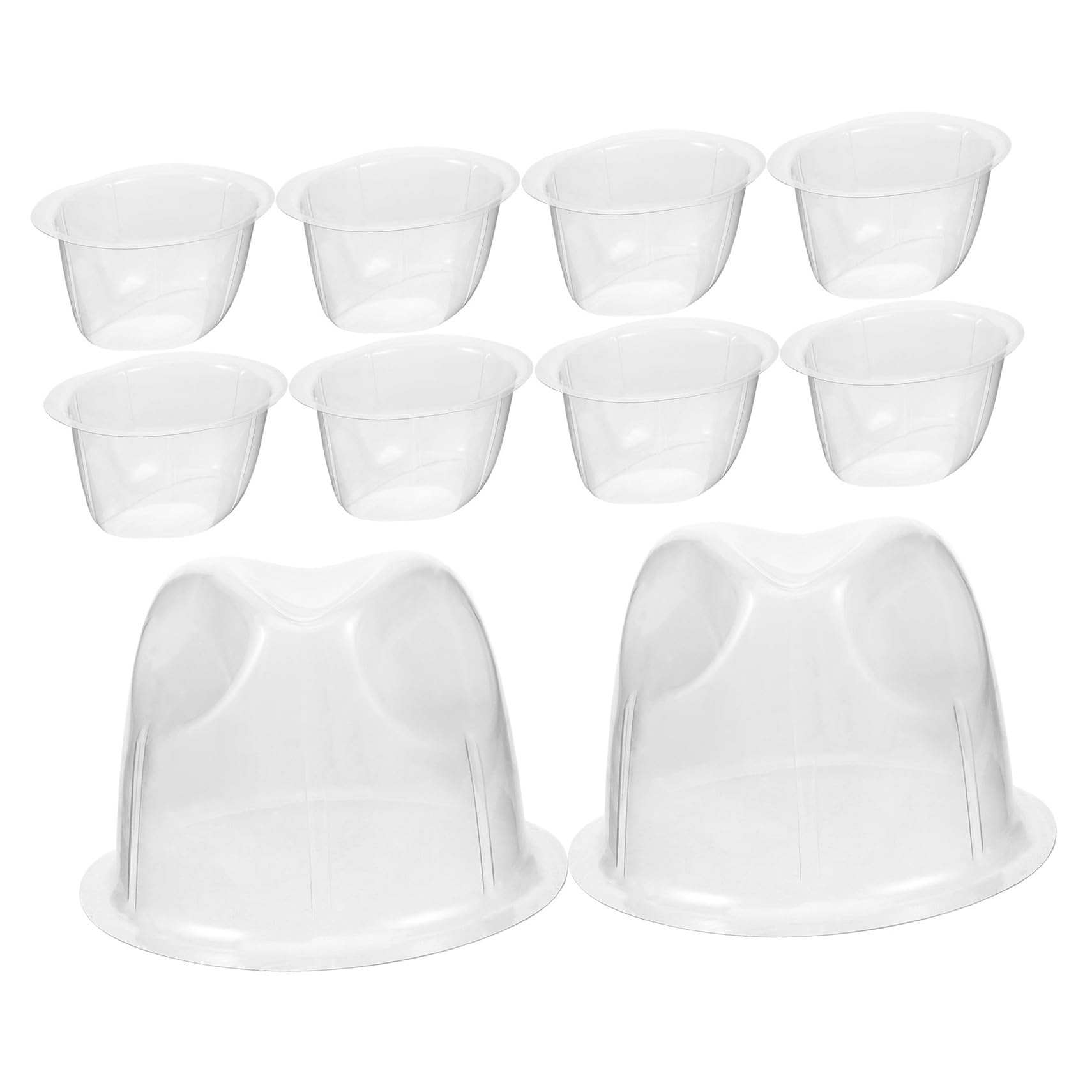 CALLARON 帽子ホルダー 10個セット プラスチック製 ハットディスプレイ&収納 ラック 携帯便利 型崩れ防止 キャップサポート 9X7.9X5.3インチ