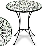 MESITA DECORATIVA DE DEUBA: La atractiva mesa bistró tiene un estilo mediterráneo que le brindará a su terraza, patio, balcón o jardín un cálido ambiente de verano. No sólo es funcional, sino que decorará sus espacios.