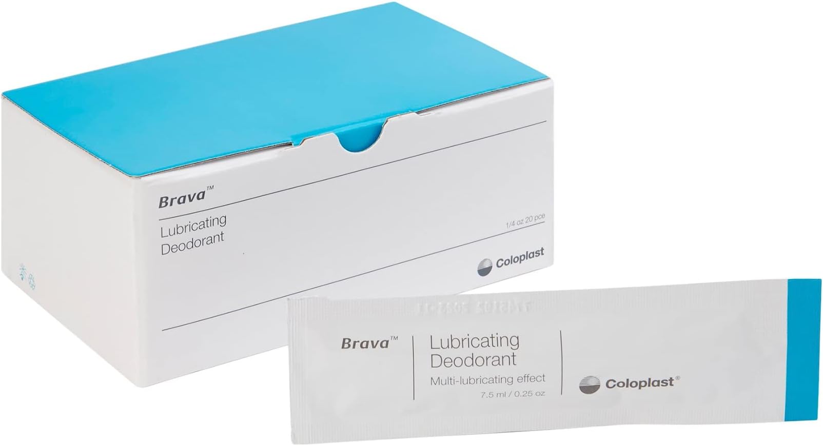 Brava Lubricating Deodorant 0.27 oz. Packet 12060, 20 Ct
