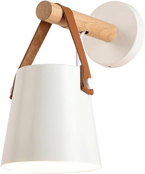 OZZKI OZZKI Wandmontage licht Eenvoudige moderne E27 IJzeren Wall Light Creative Lamp for slaapkamer hoofdeinde houten muur lantaarn sconce LED Galway gangpad trap balkon woonkamer bar aanrecht in kledingwi