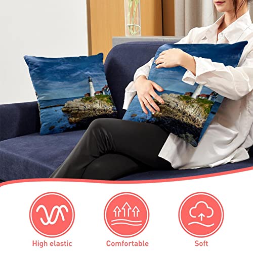Coussin lombaire océan : lot de 2 housses douces esprit de ferme - 4