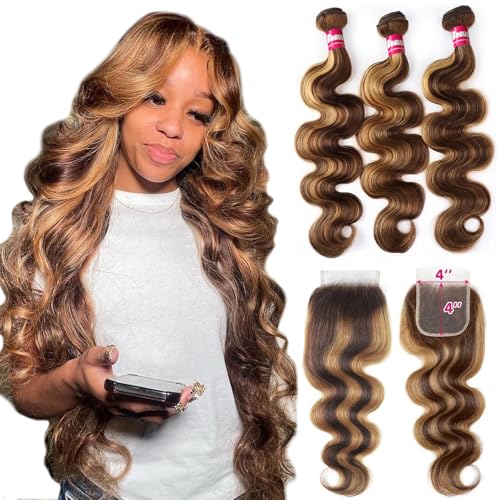 Beaushine P4/27 Honey Blonde Brown Brazilian Body Wave Human Hair