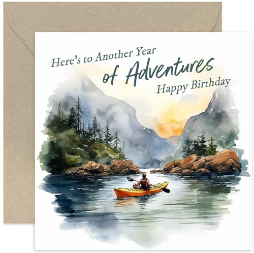 Old English Co. Birthday Card and Women - Kayak Adventure