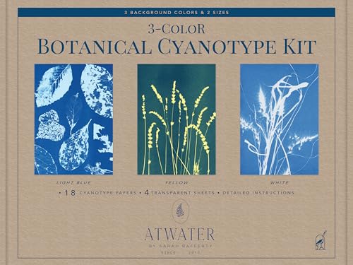 3-Color Botanical Cyanotype Kit: Beginner-Friendly Solar Printing Kit for DIY Nature Art