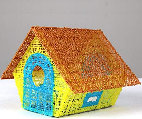 3D Pen Paper Stencils for 3D Pen Mat - Flower Pot, Pen Holder, School Bus, Bird House, Bicycle Templates Compatible with 3Dmate Base 3D Pen Mat (Mat Not Included)