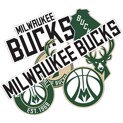 Desert Cactus Milwaukee Bucks NBA Officially Licensed Sticker Vinyl Decal Laptop Water Bottle Car Scrapbook (Type 2)