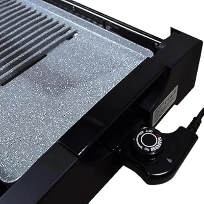 Syntrox Tischgrill Strivasa mit Keramik Grillplatte, Elektrogrill 2200 Watt, Kontaktgrill, elektrischer Tischgrill, Handlich, 6 Kilogramm, Rutschfeste Gummifüße – Bild 6