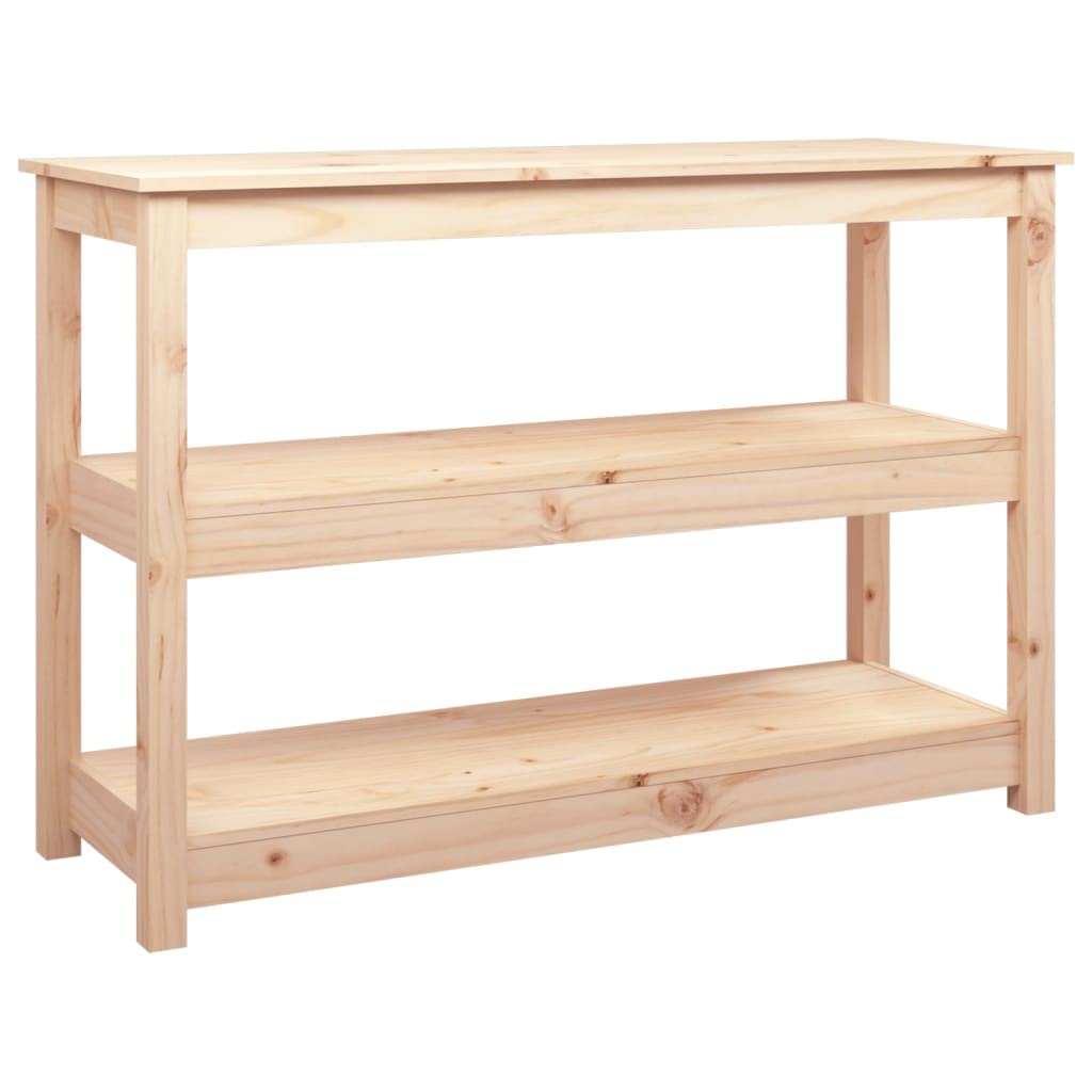 vidaXL Mesa Consola Auxiliar Estante Recibidor Mueble Almacenamiento Entrada Pasillo Salón Sala de Estar Dormitorio Madera Maciza de Pino