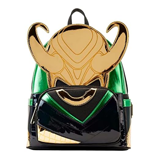 Marvel Metallic Loki Mini Mochila, Verde, Talla única
