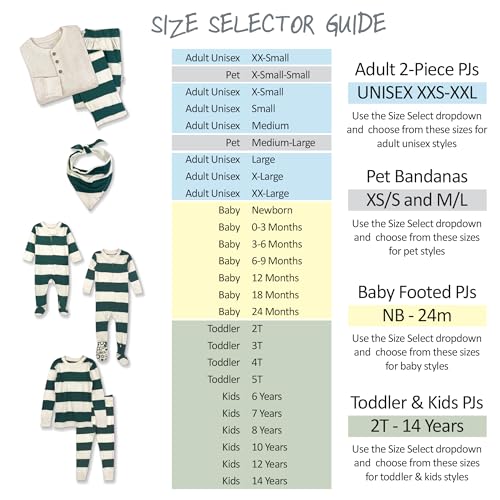 Image of Butterblu Family Jammies Matching Holiday Christmas Pajama Sets | GOTS Certified Organic Cotton for Baby, Toddler, Kids, Adults, and Pets, with Pockets, Perfect for Family Photos