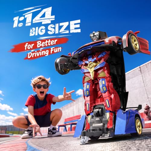 Image of Veeniix V992 2-in-1 Spider Transform RC Robot Car Toy, 1:14 Scale