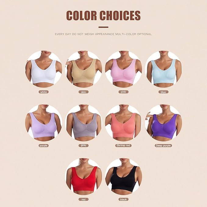 Image of Brachy Womens Women's Cotton & Elastane Non-Padded Non-Wired Workout Supportive Seamless Wireless Yoga Air Bra
