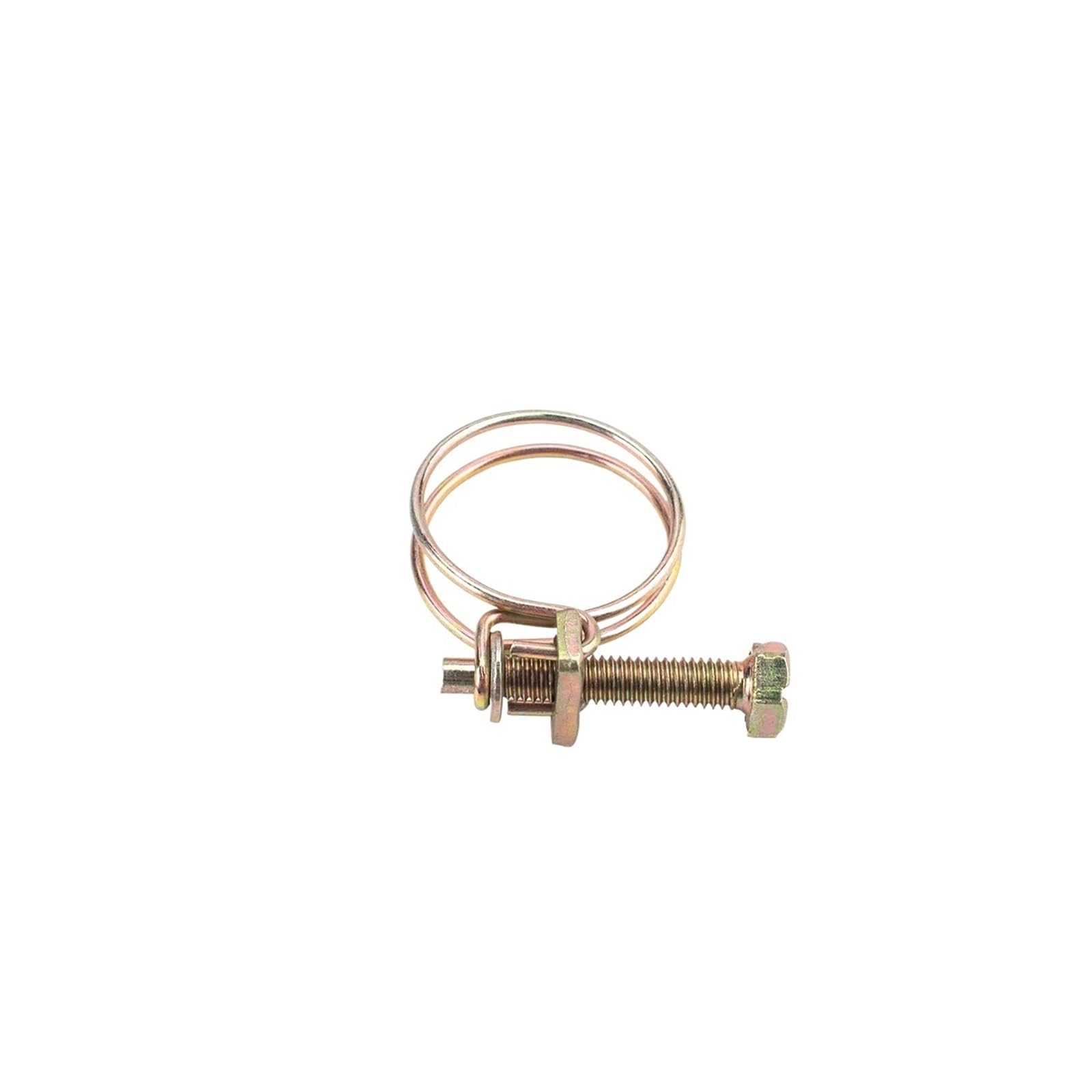 Doppeldraht-Schlauchschellen, 10 Stück, verstellbare Rohrschellen, Doppeldraht-Schlauchschellen, Sanitärbefestigung, Hardware, 12 Größen (18–22 mm)