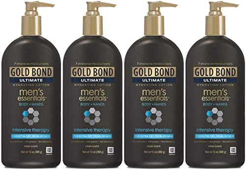 Gold Bond Ultimate Men's Essentials Intensive Therapy Hydrating Lotion 13 oz (Pack of 4)