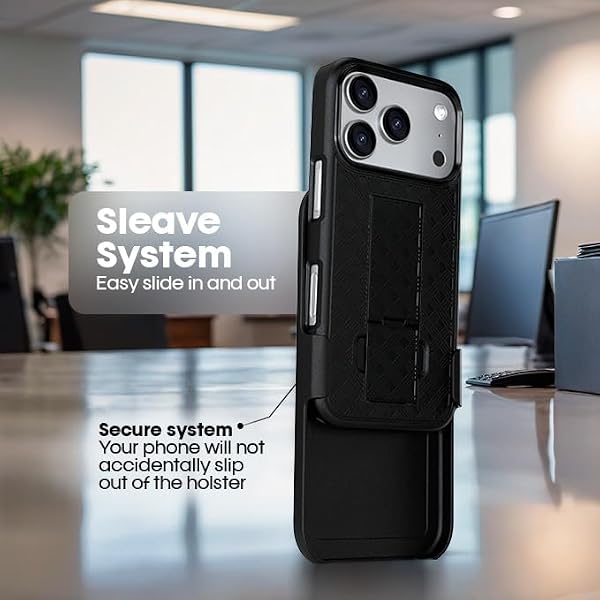 MOTIVE for iPhone 17 Pro Max Holster Case, Belt Clip Case for iPhone 17 Pro Max, Shell Holster Combo i Phone 17 Pro Max, Slim Drop Shockproof Protective Cover with Kickstand (6.9") | Ranger v1 Series by MOTIVE - Used condition - Image 6