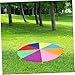 HOOTNEE Rainbow Gym Parachute for Teamwork Drills Boys and Girls Fitness Coordination Games for Schools and Camps Promotes Interactive Play and Communication Skills