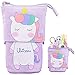 Astuccio Pencil Case Portamonete, JPYH Astuccio Portapenne Transformer Stand Pencil Holder Trucco Portapenne con Cerniera 19 x 12.5 x 7.5 cm(Unicorno)