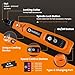 HARDELL Mini Cordless Rotary Tool 4V, 5-Speed Rotary Tool Kit with 42 Accessories, Rechargeable Power Rotary Tool for Engraving, Sanding, Polishing, Drilling, Grinding, Small DIY Crafts gallery 3