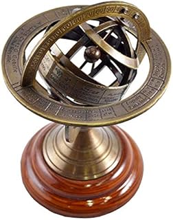Nagina International Brass Armillary Sphere in Antique Finish