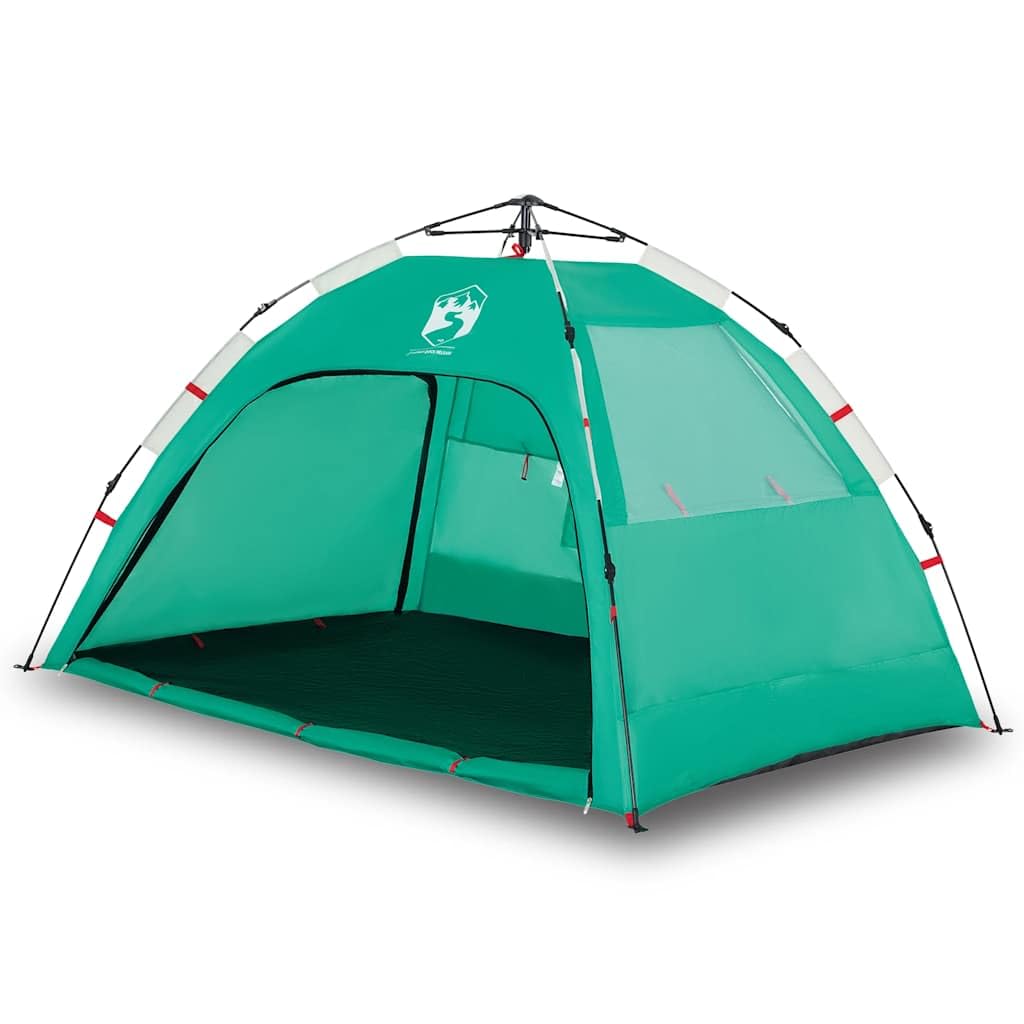 Tenda da spiaggia per 2 persone, impermeabile, verde