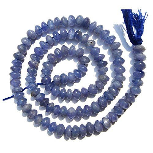 Perles de Tanzanite naturelle ronde 5mm en vrac pour création de bijoux